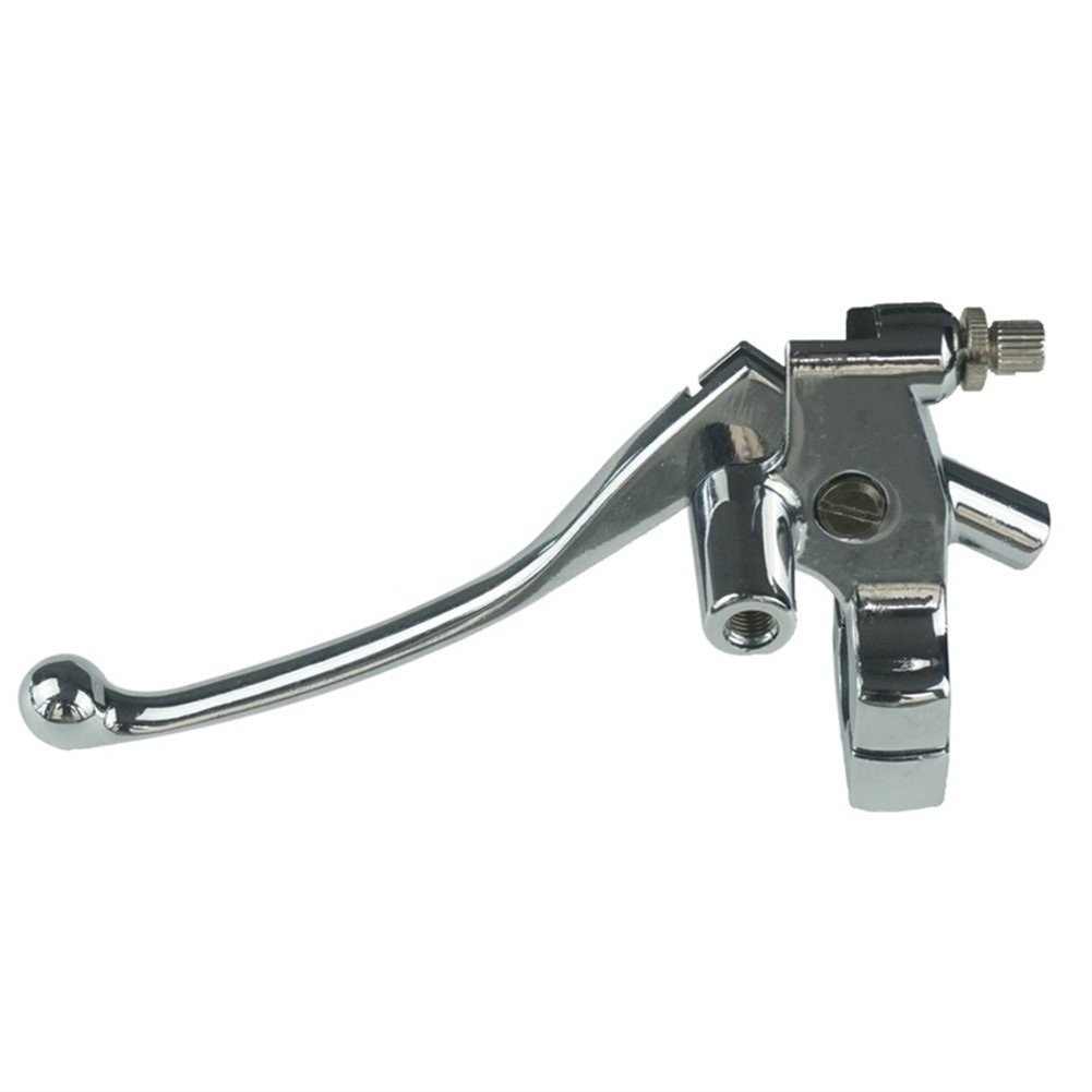 US 1″ 25mm Black Motorcycle Left Clutch Lever Perch Mirror Base Mount