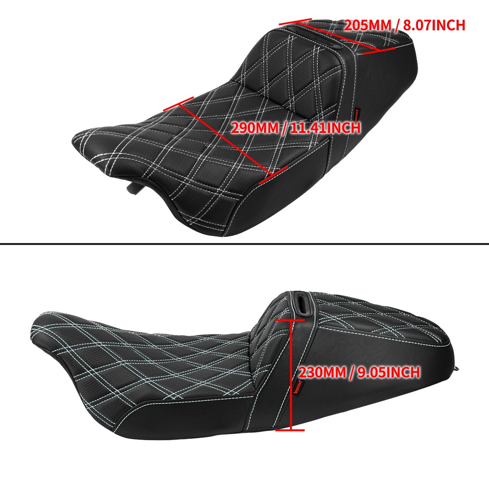 Diamond Thicker Comfortable Step Up Seat For Harely Electra / Road Glide 1997-07