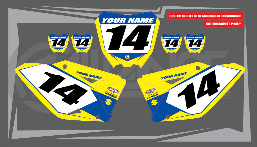 2010 2011 2012 2013 2014 2015 2016 RMZ 250 GRAPHICS KIT SUZUKI RMZ250 MX DECALS