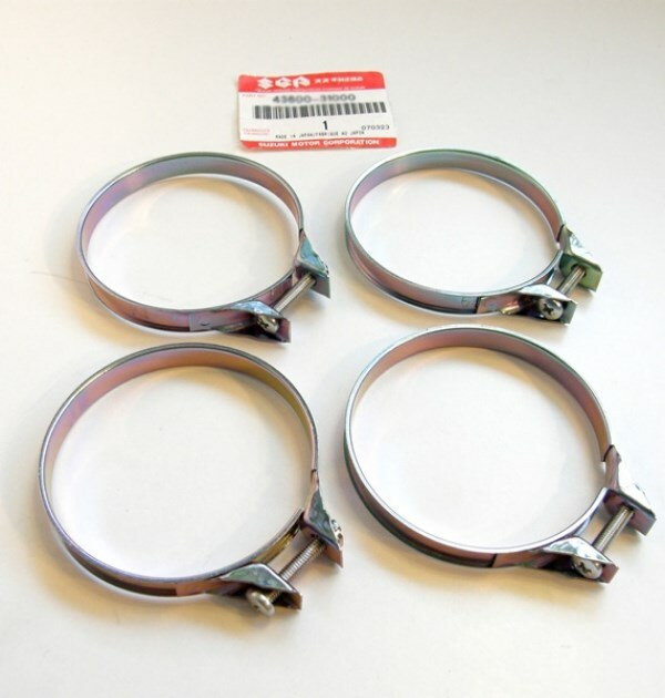 NEW Suzuki Airbox Carb Carburetor Clamps x4 Air Box gs1000 gs1100 gsx1100 katana