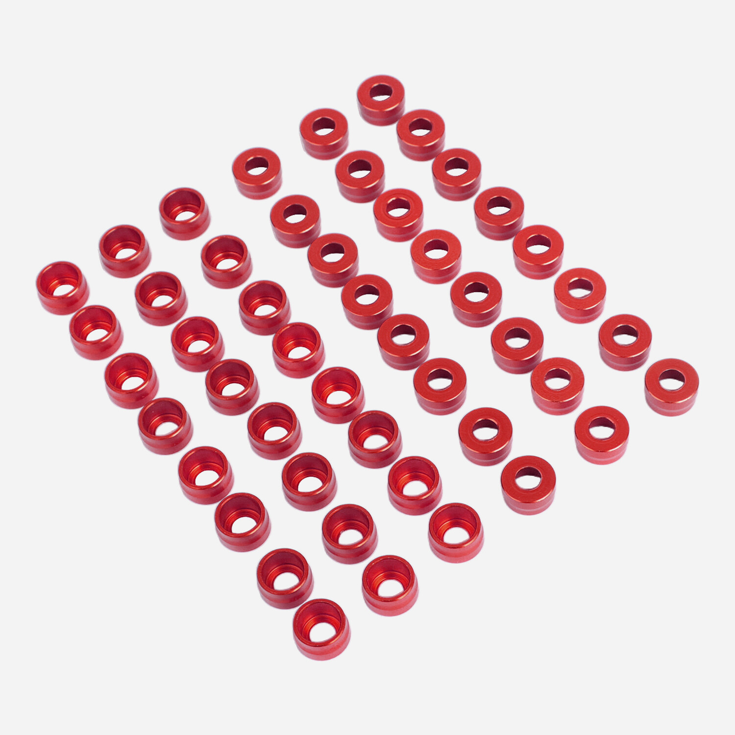 48X Red Engine Bolt Cover Caps For Harley Touring Electra Road Street Glide FLHX