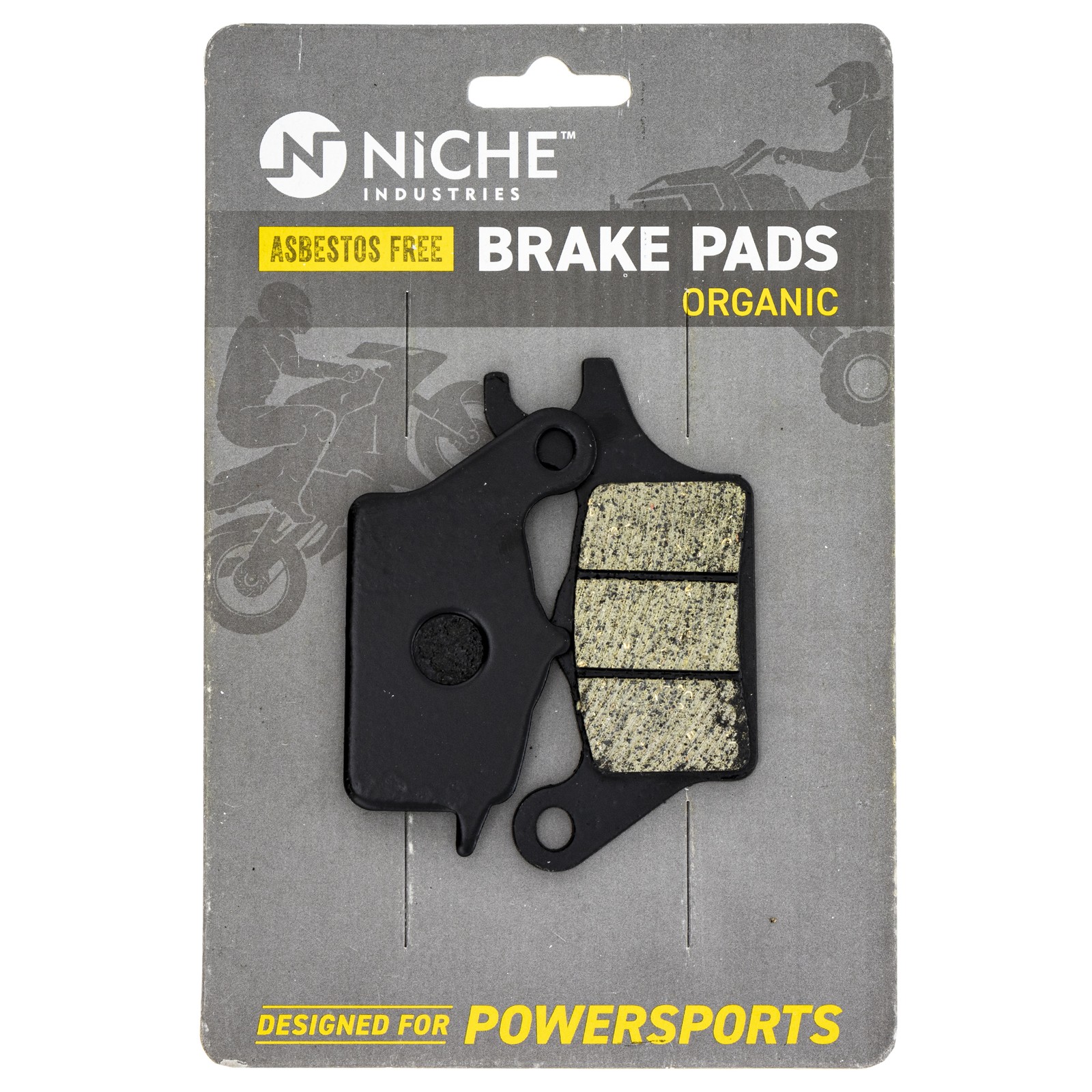 NICHE Brake Pad Set for Kawasaki Z125 Pro 43082-0134 Front Organic