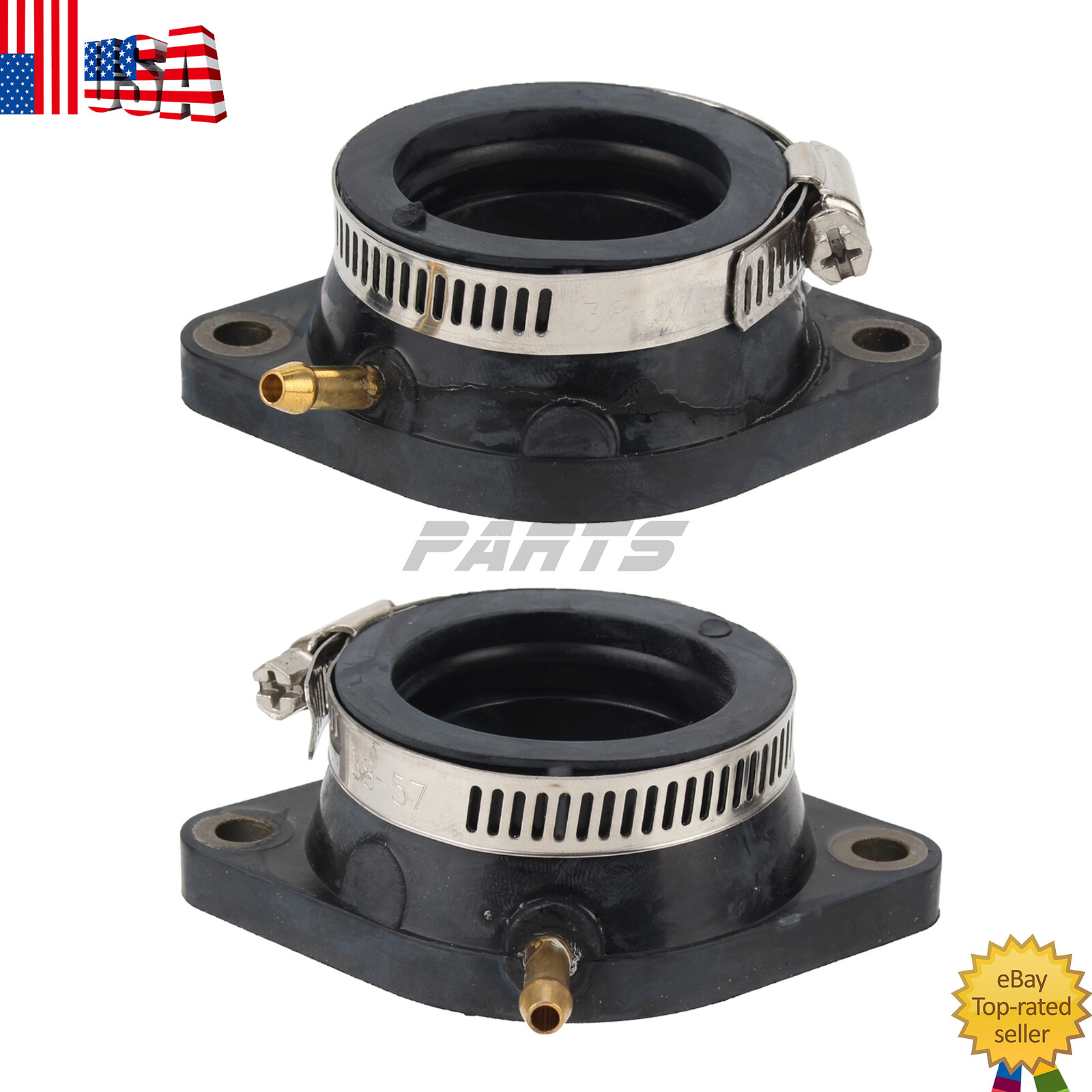 Carburetor Carb Intake Boot Joint Set fits Yamaha V-Star 1100 XVS1100 1999-2009