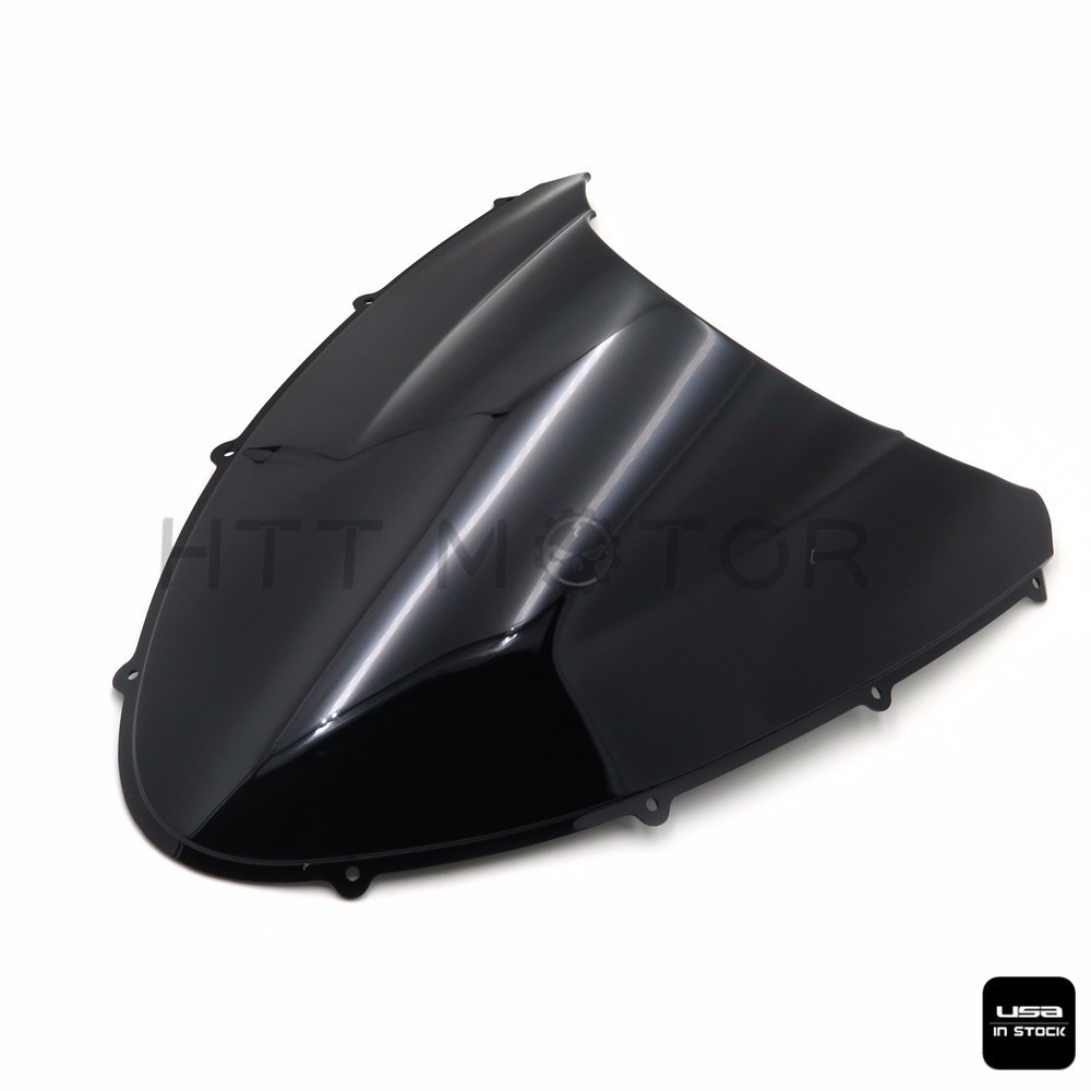New Double Bubble Windscreen Windshield Shield for Ducati 848 1098 1198 Black
