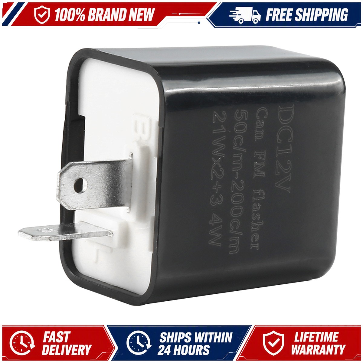 LED Flasher Relay fit for Honda Grom 125 GEARZAAR Direct Fit Adjustable 12V