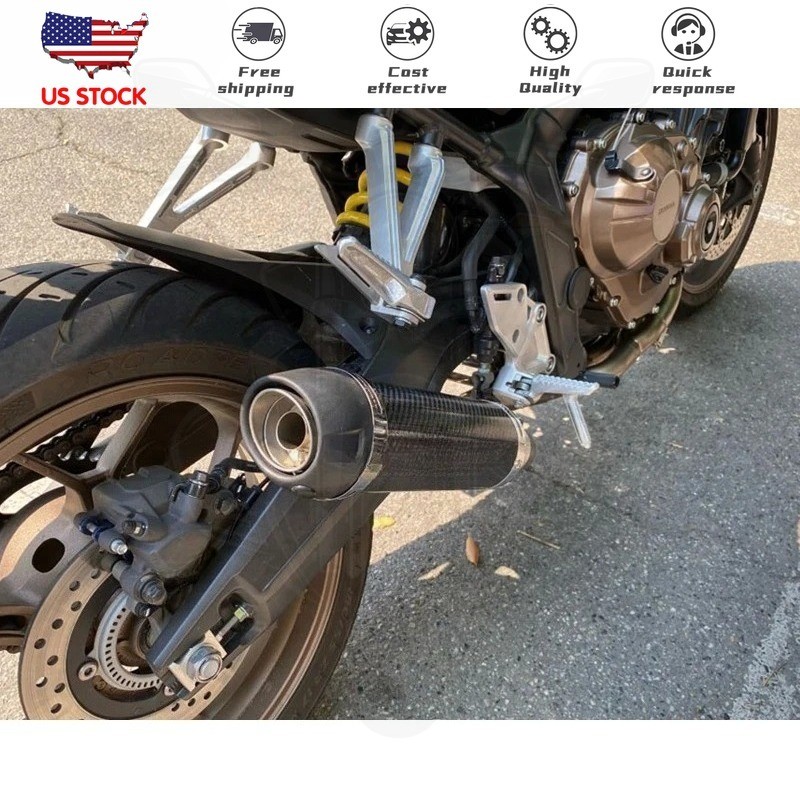 Low Position Carbon Exhaust Tips Header Pipe For Honda CBR650 CB650 R / F 14-26