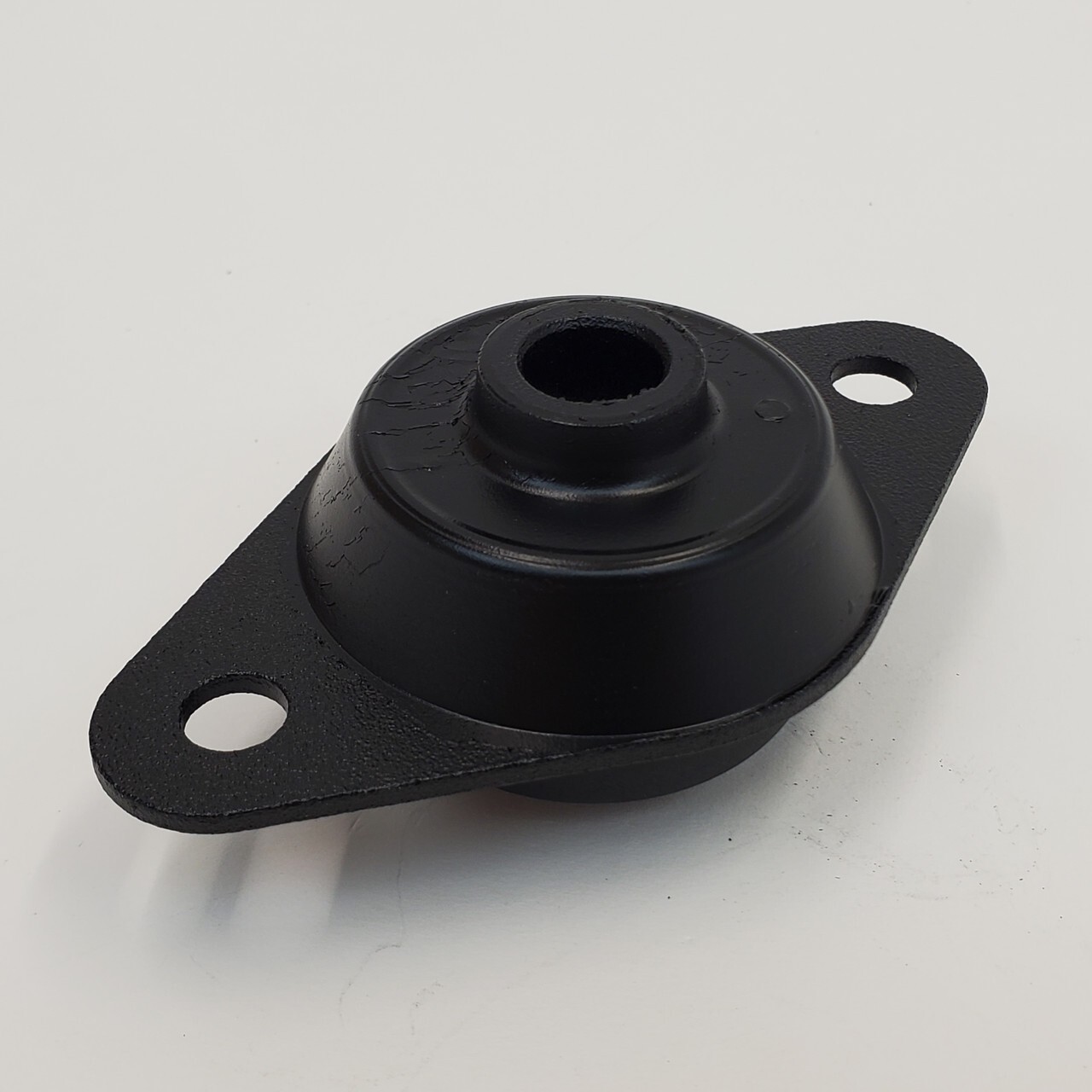 Black ISO Front Engine Motor Mount for 1980-2008 Rubber-Mounted Harley Touring