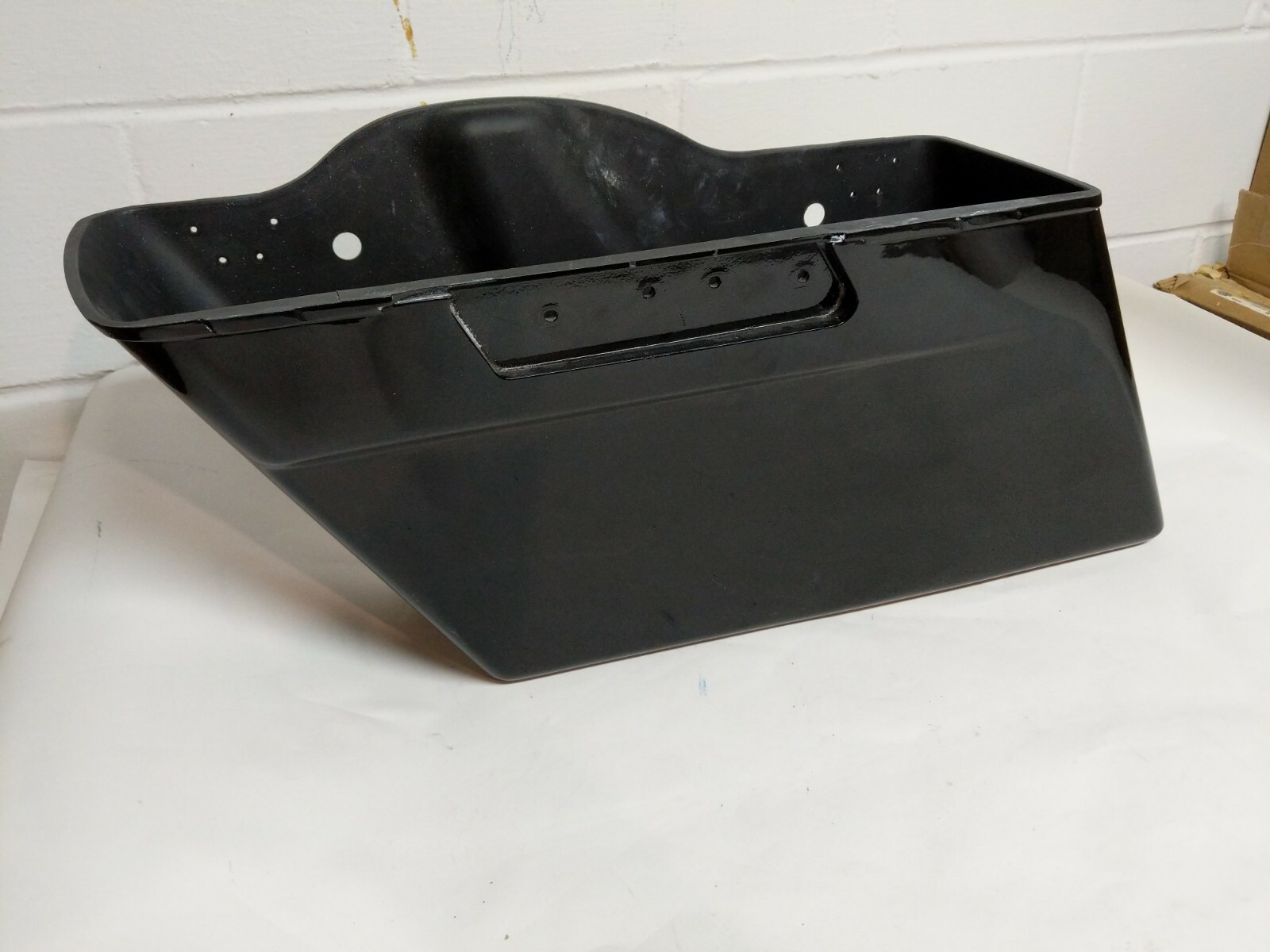 aftermarket Harley Left Saddlebag low quality black paint