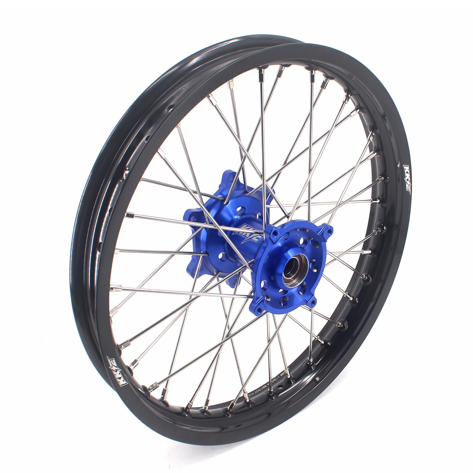 KKE 21/19 Wheels Rims Fit Kawasaki KX250F 2006-2018 KX450F KX250 KX450 Blue Bike