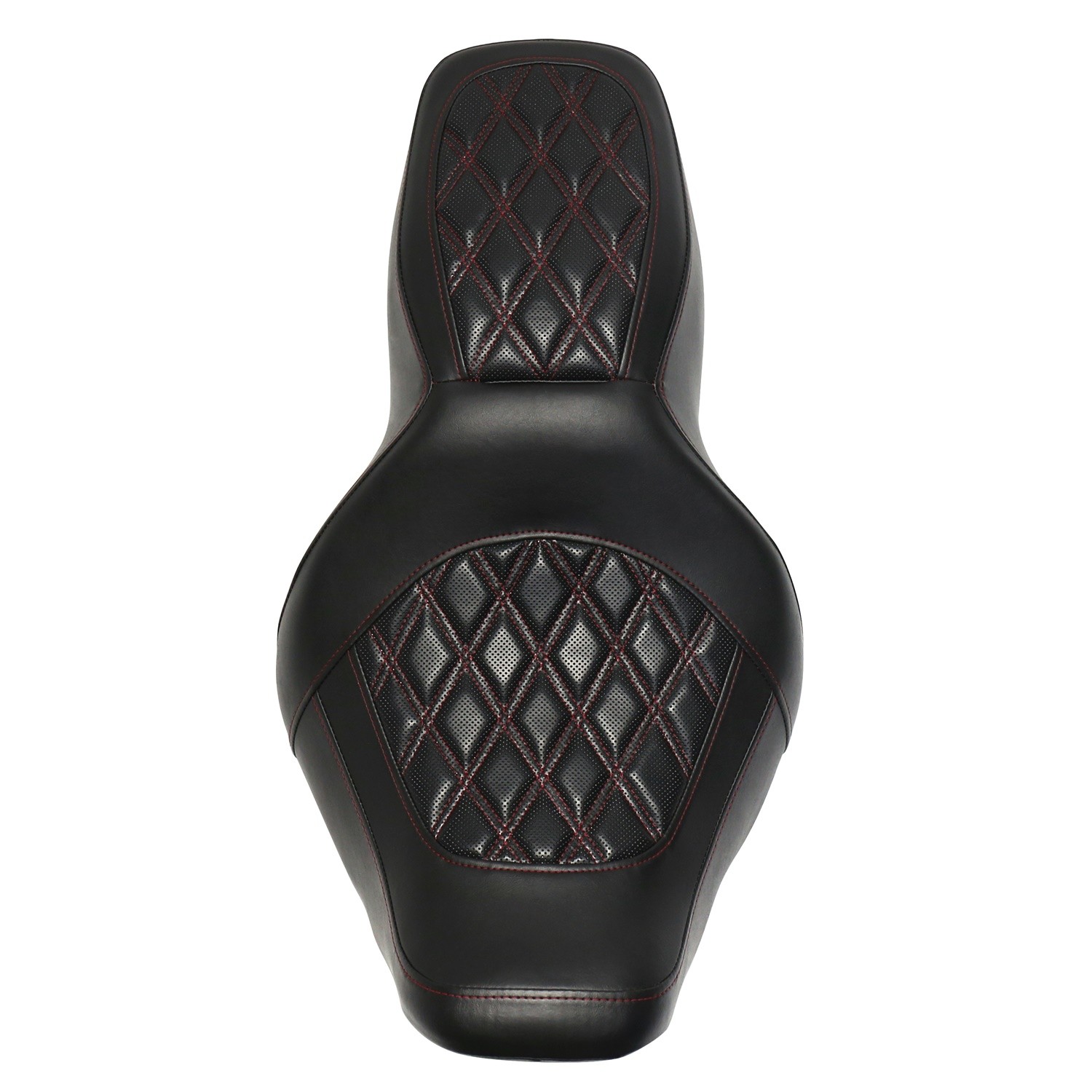 Front Rear Red Diamond Seat For Harley Street Glide EFI FLHXI / FLHX 2006 2007