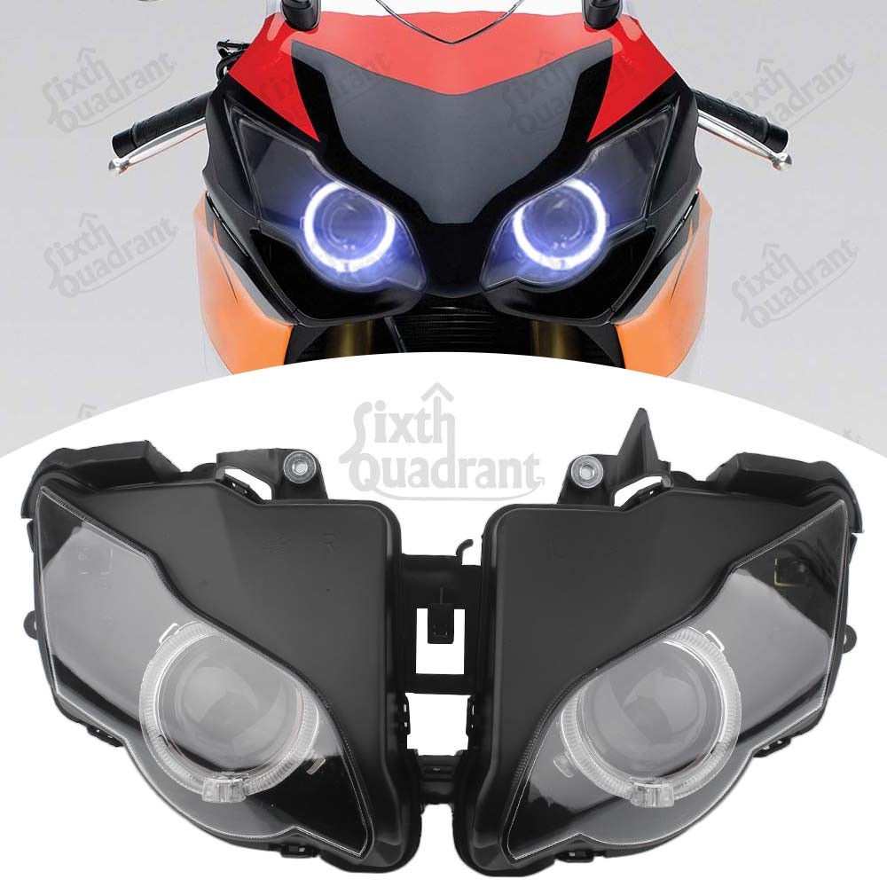 Front Headlight Assembly W/ Angel Eye For Honda CBR1000RR 2008-2011 HID headlamp