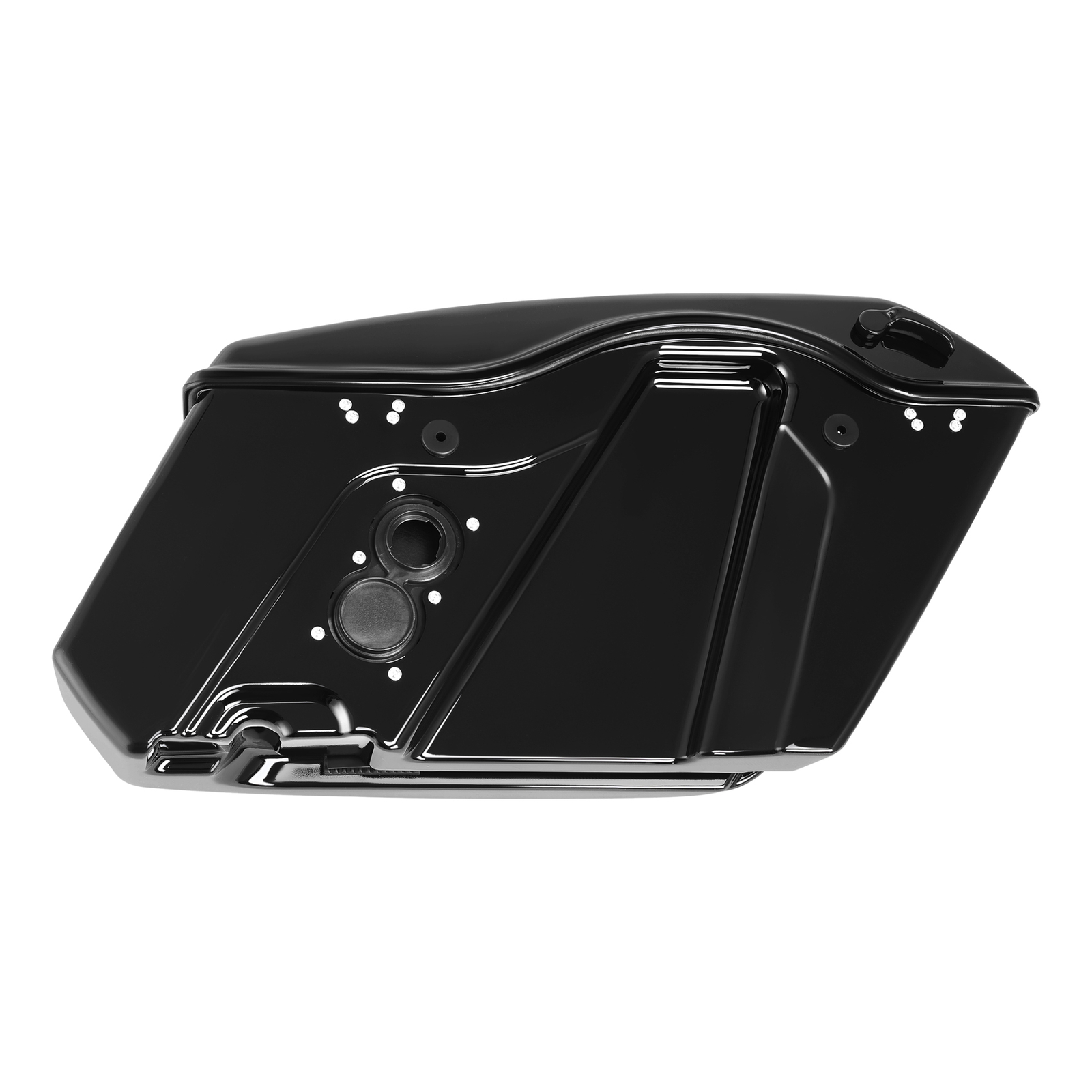 Vivid Black Hard Saddlebags Fit For Harley CVO Street Road Glide ST FLHX 23-25