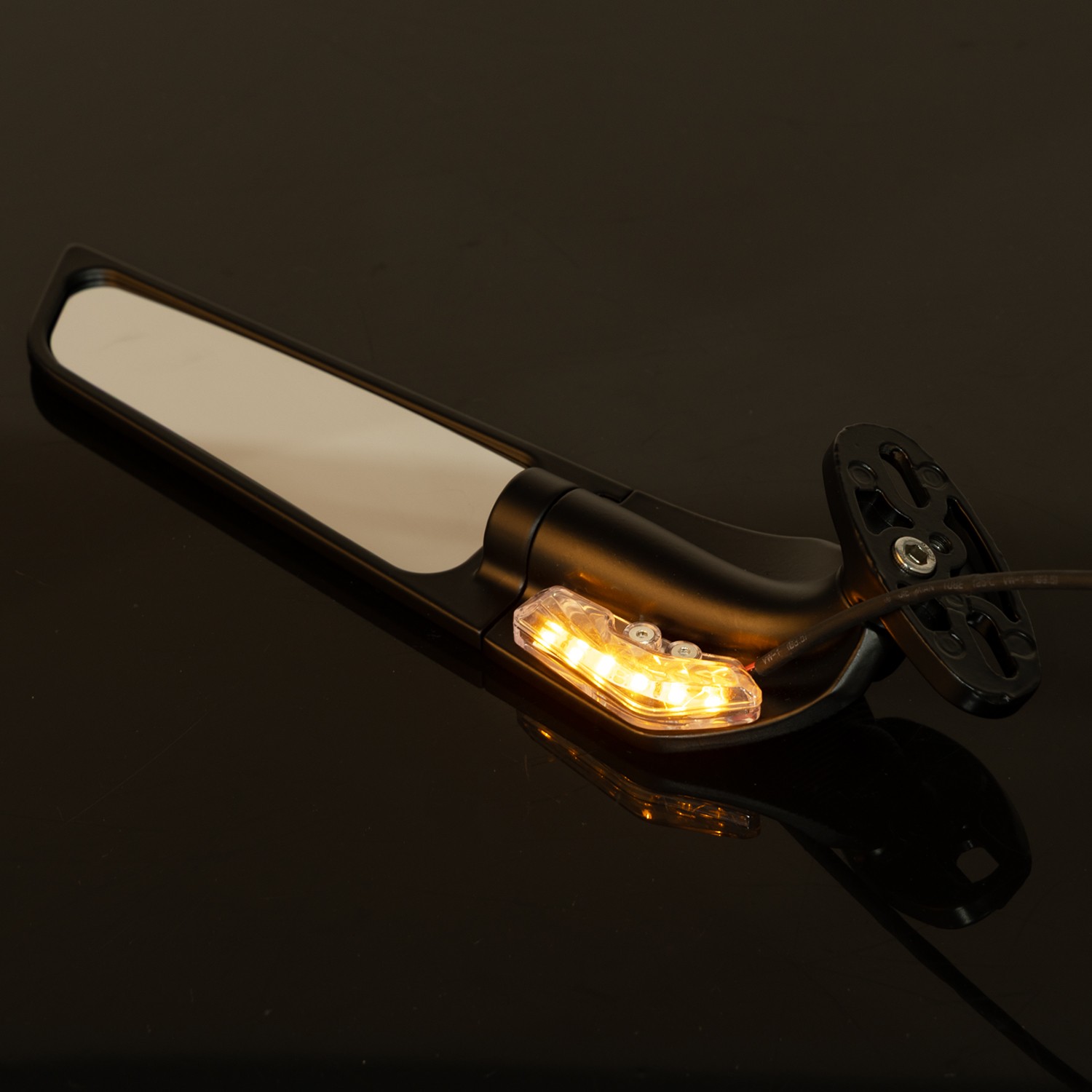 Rearview Wing Mirrors w/ LED Turn Signal Light for Honda CBR1000RR CBR600R 250R