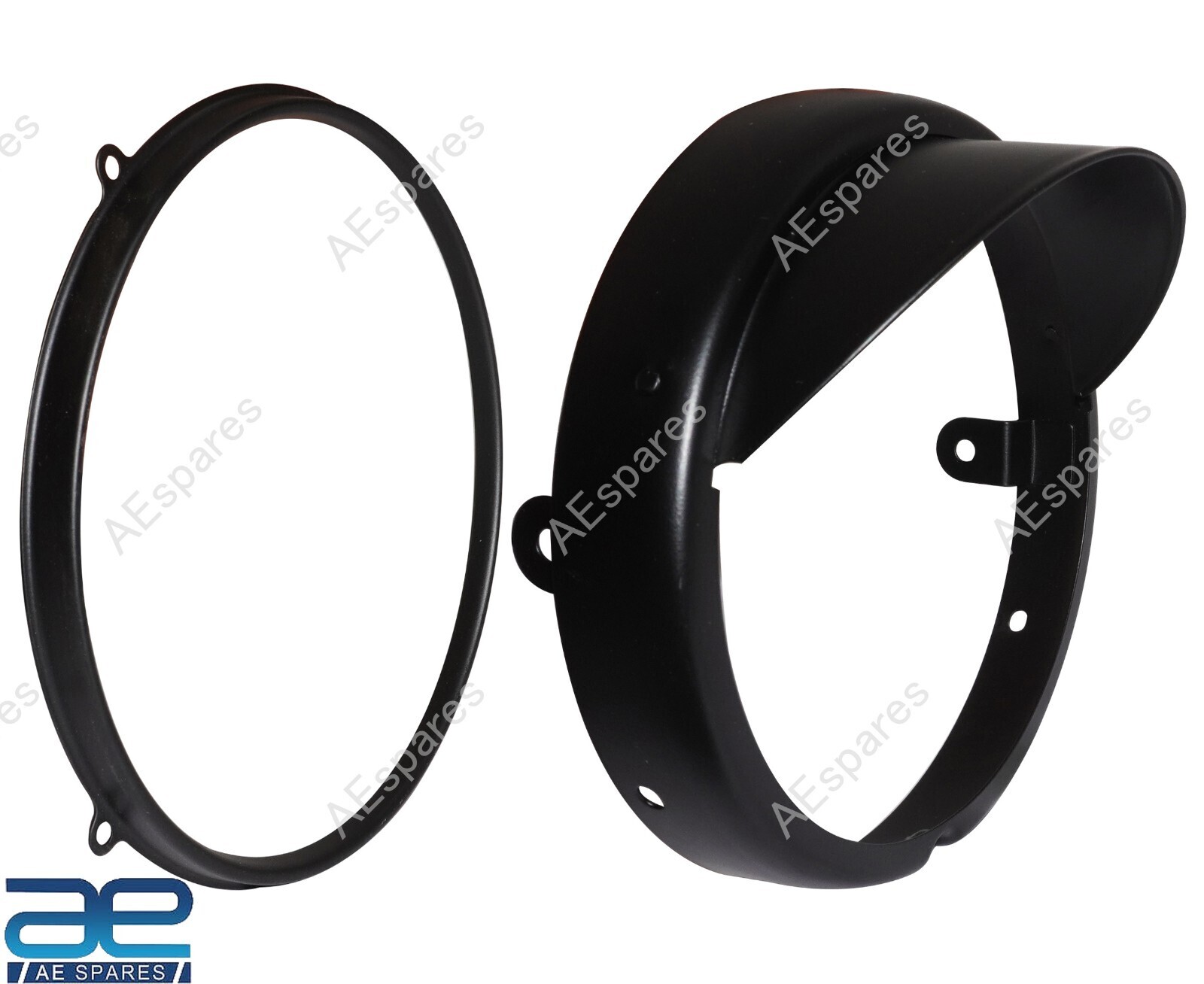 Headlamp Inner Outer Ring Rim Black For Royal Enfield New Classic Reborn 350 ECs