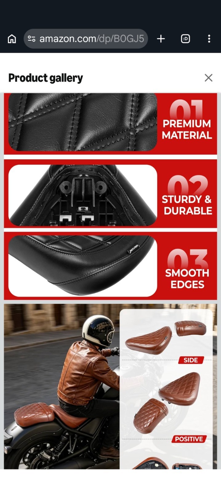 Soft Rider& Passenger Seat Cushion For Honda Rebel CMX300 CMX500 ABS S 2017-2026