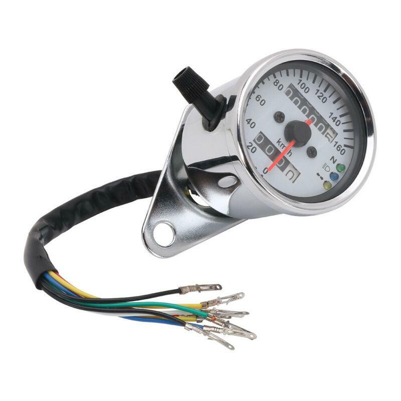 New 0-160 km/h LED Speedometer Odometer Meter Gauge DC 12V Universal Motorcycle