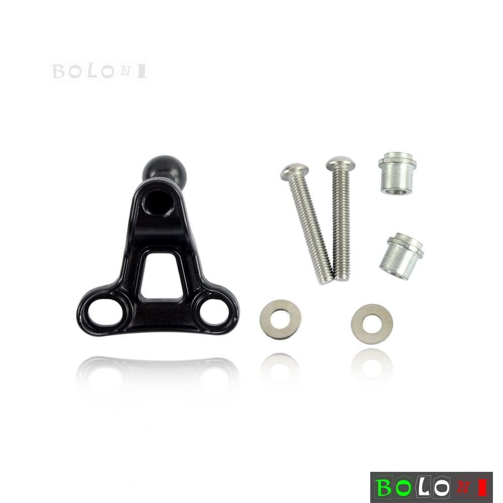 Motorcycle Handlebar Mount Phone Carrier Set For Dyna Softail Sportster 883 1200