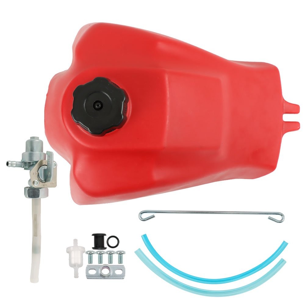 Fuel Tank with Cap and Fuel Petcock for Honda ATC185 ATC185S ATC200 ATC200S