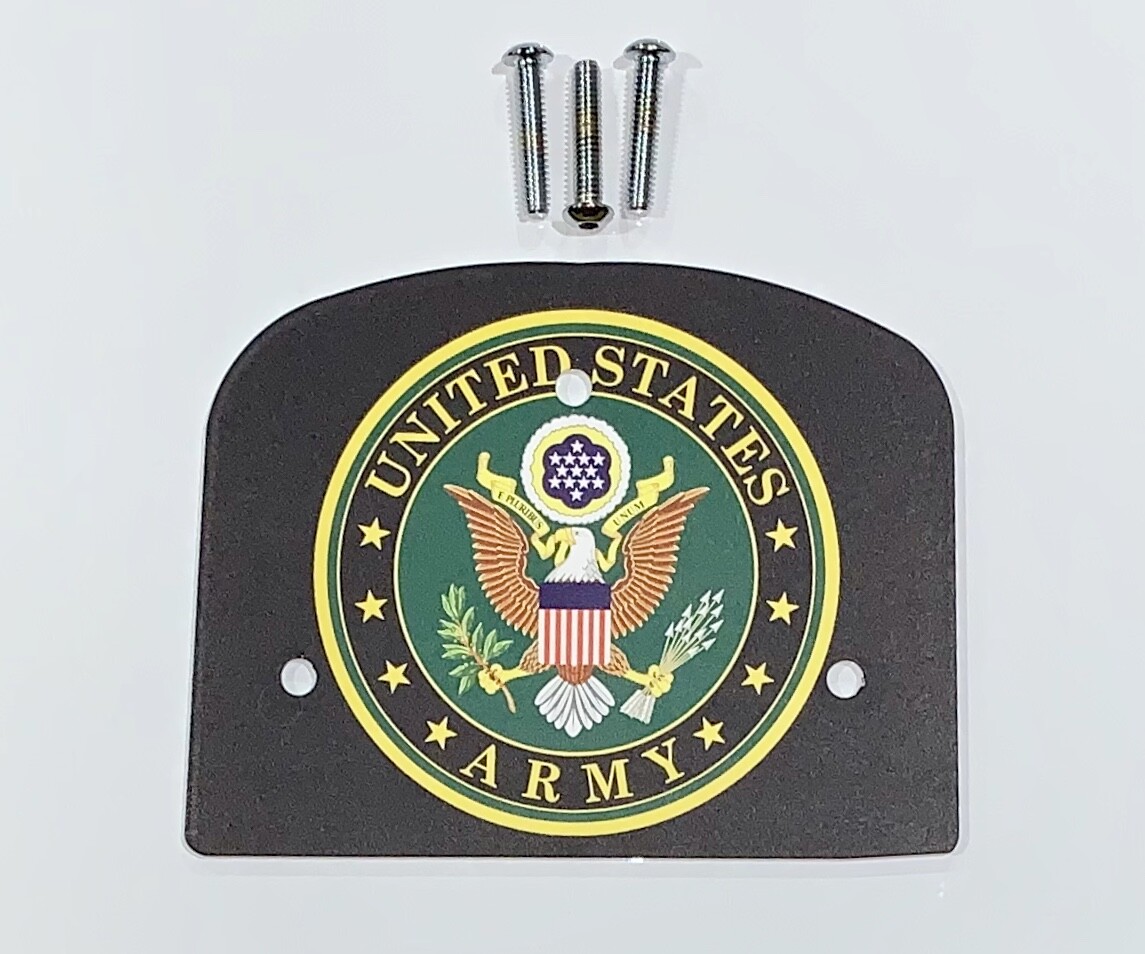 United States Army Backrest Mount Plate for Harley Davidson Touring Bikes