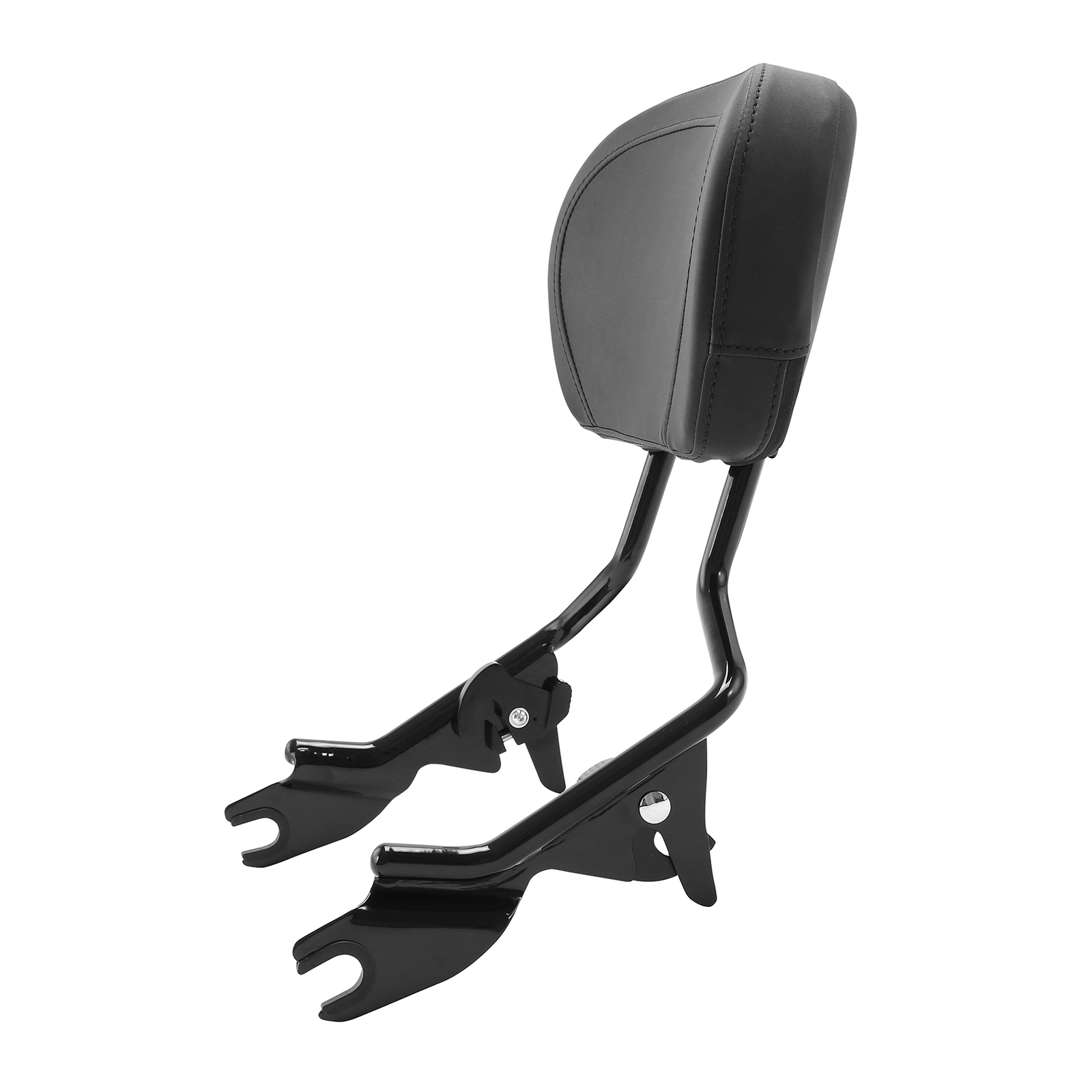 Black Detachable Backrest Sissy Bar Fit For Harley Touring Road King Glide 09-24