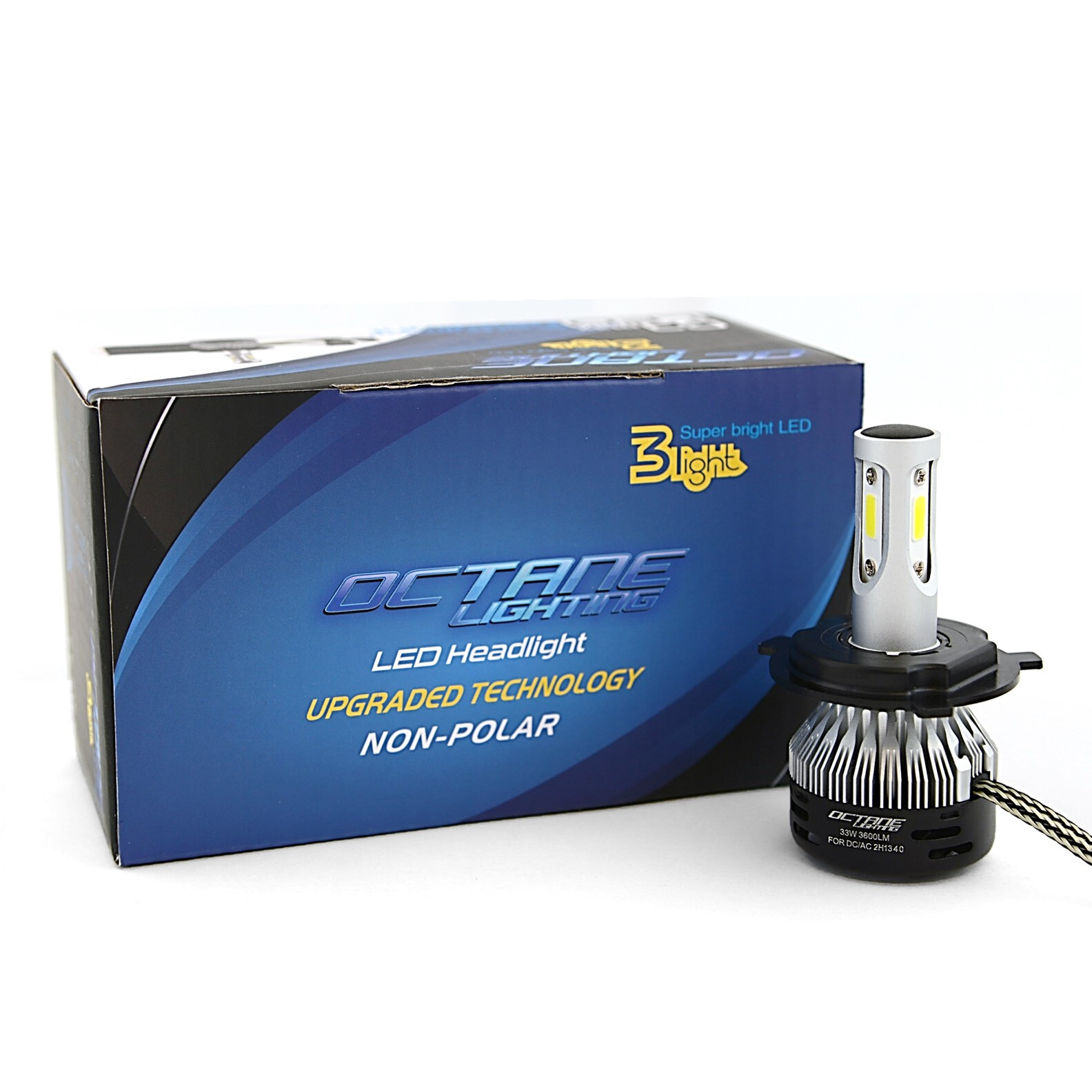 6V 6500k SMD 360° LED White Motorcycle 5.75″ H4 Headlight Hi/Low Light Bulb Each