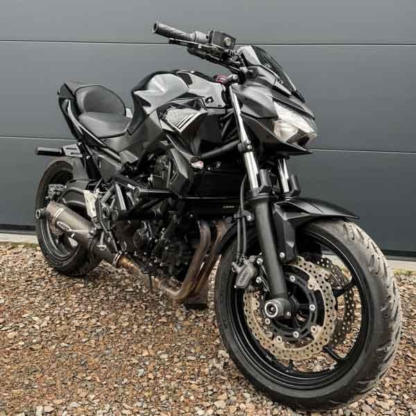 Crash Cage Engine Guard Crash Bar Pads Kawasaki Z650 (2017-2024) Stunt