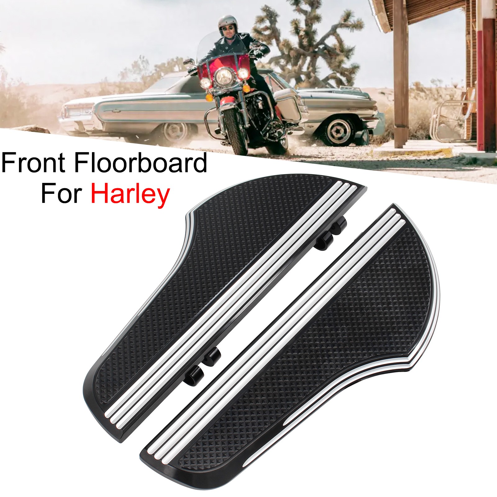 Rider Floorboard For Harley Touring Softail Sport Glide Street Glide Footboards