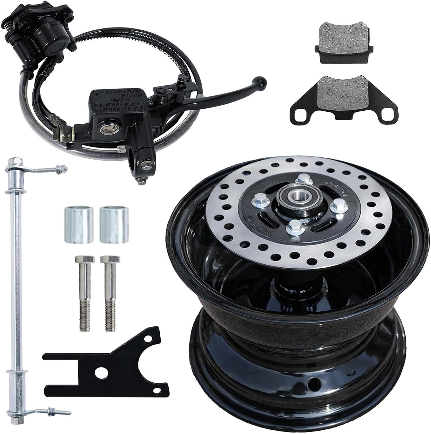 Rear Rim Disc Hydraulic Brake Kit Fits Baja MB200 Massimo MB200 196cc Mini Bike