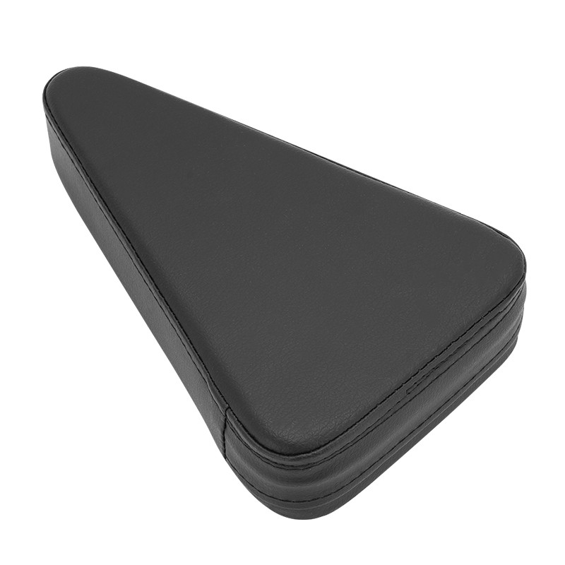 Black Passenger Backrest Sissy Bar Pad For Harley Touring Suzuki Honda Kawasaki