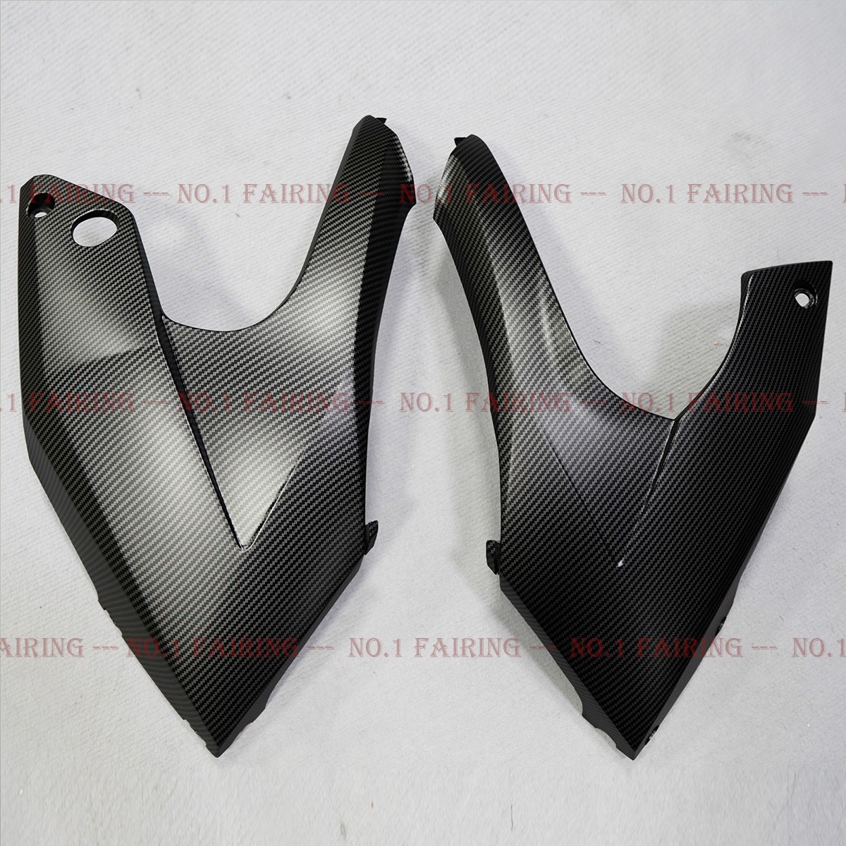 Flat Black Carbon Fiber ABS Fairings Kit For Kawasaki Ninja 650 2012-2015 ER6F