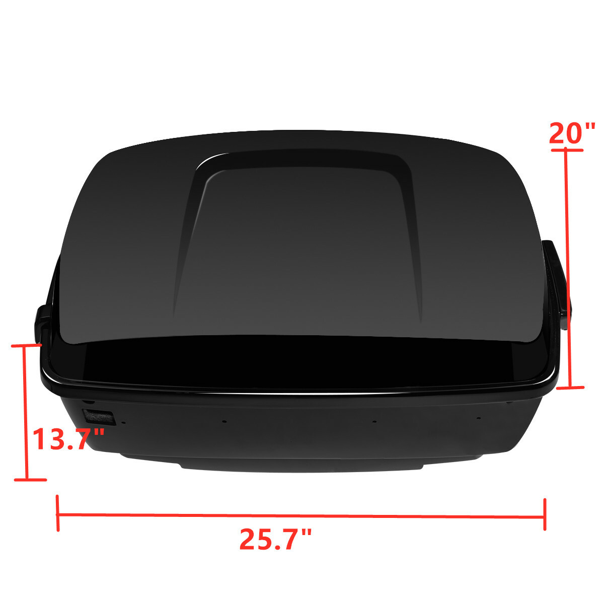 13.7” King Trunk Pad Top Rack Mount Fit For Harley Touring Road King 2014-2026
