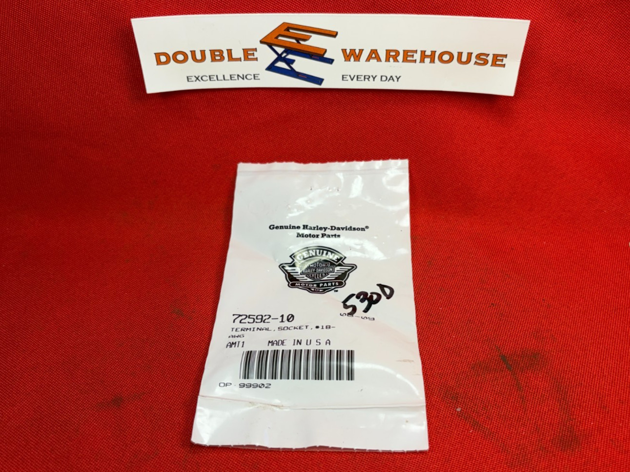 NOS OEM NIP Harley-Davidson 72592-10 Terminal Socket #18 AWG – SEALED!