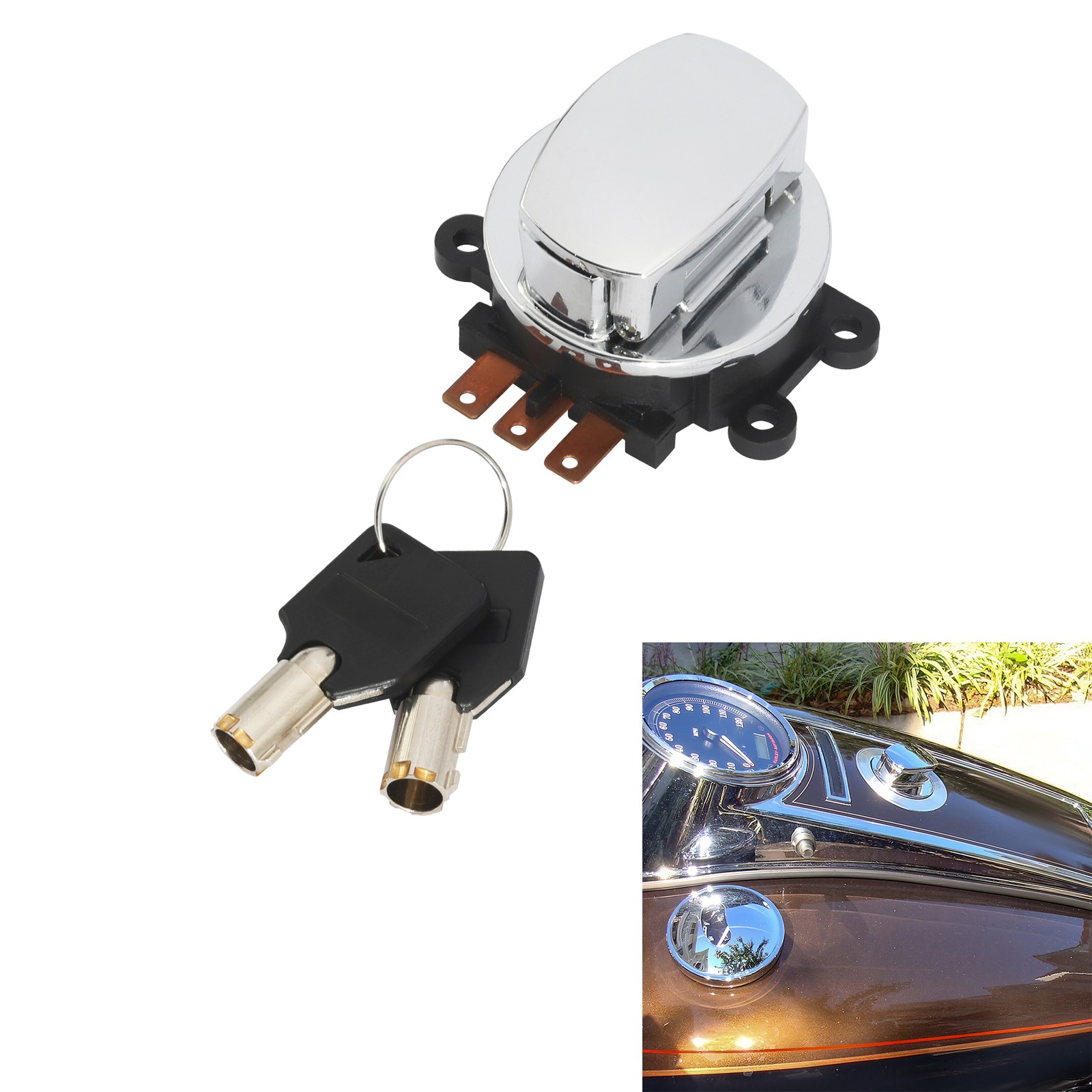 Ignition lock & Keys Fit For Harley Road King Softail Replace For 71313-96A