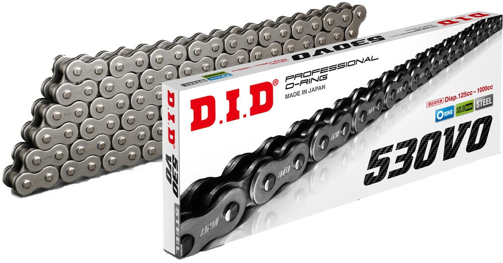 D.I.D 530VO Series Professional O-Ring Chain 114 Links Universal Drive Chain