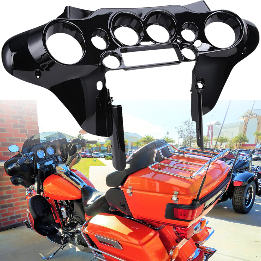 Vivid Black Inner Outer Fairing/Switch Cap For Harley Electra Street Glide 96-13