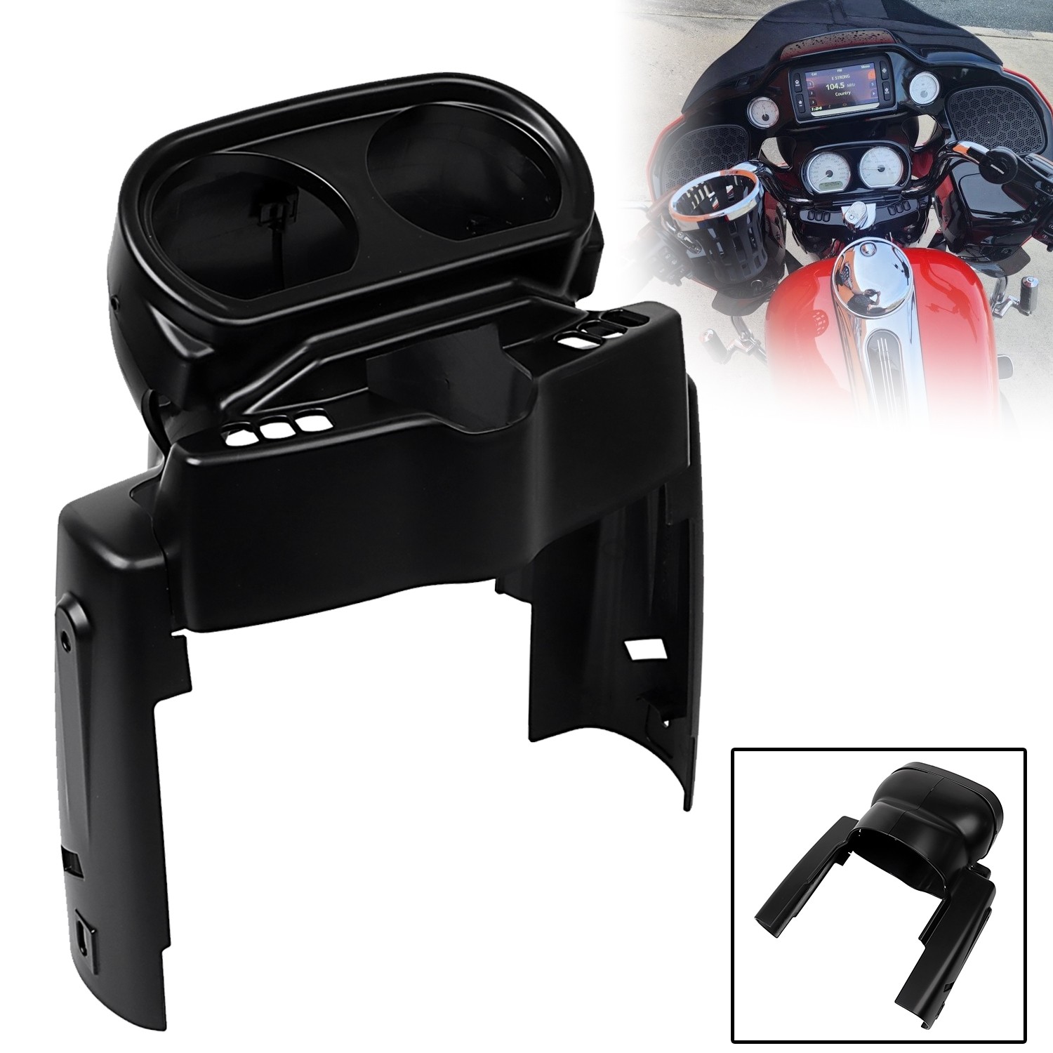ABS Gauge Housing Cover Nacelle Speedo Fit for Harley Road Glide 2015-2023 FLTRX