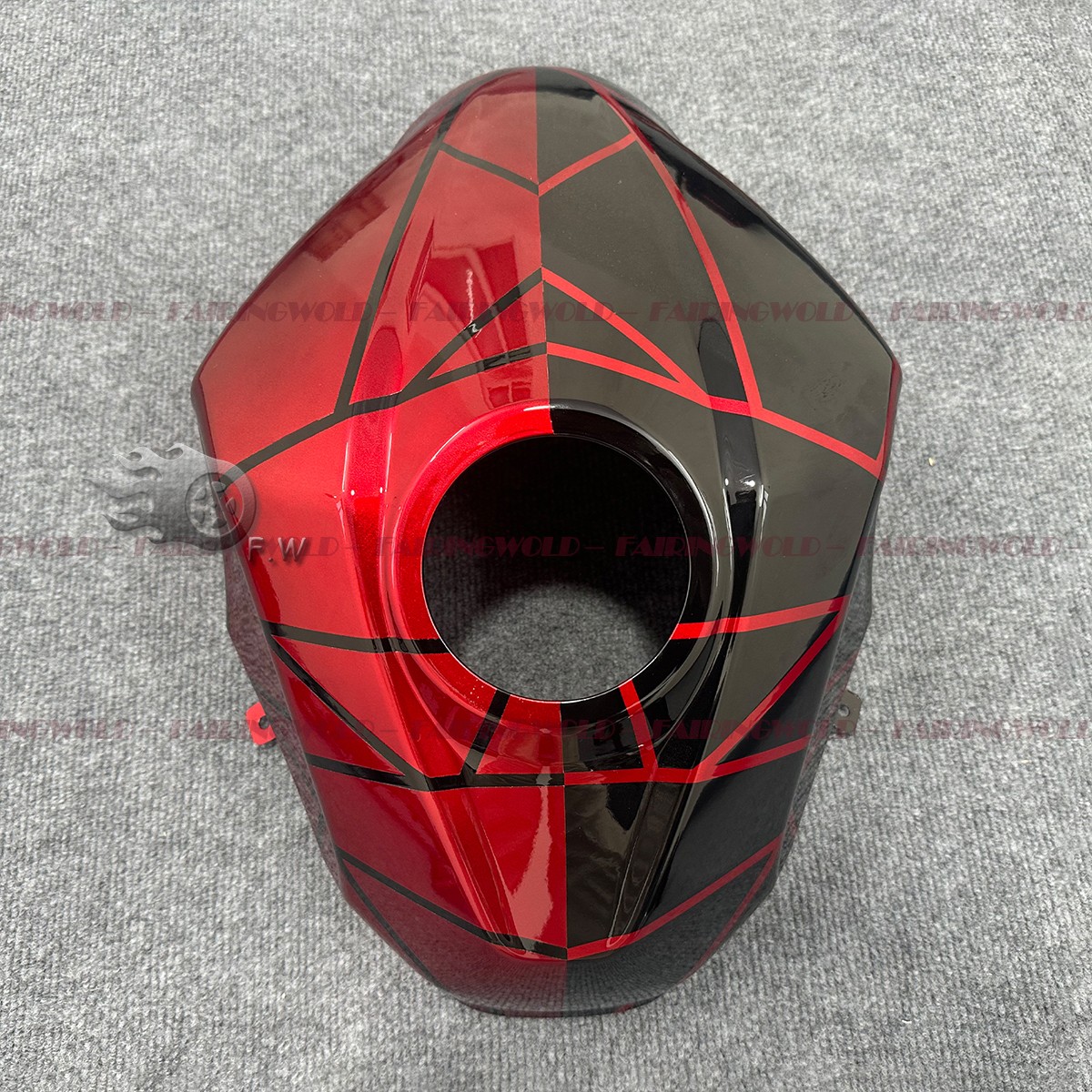 Candy Red & Black Fairing Kit W/ Tank Cowl For Kawasaki Ninja 500 24-26 Bodywork