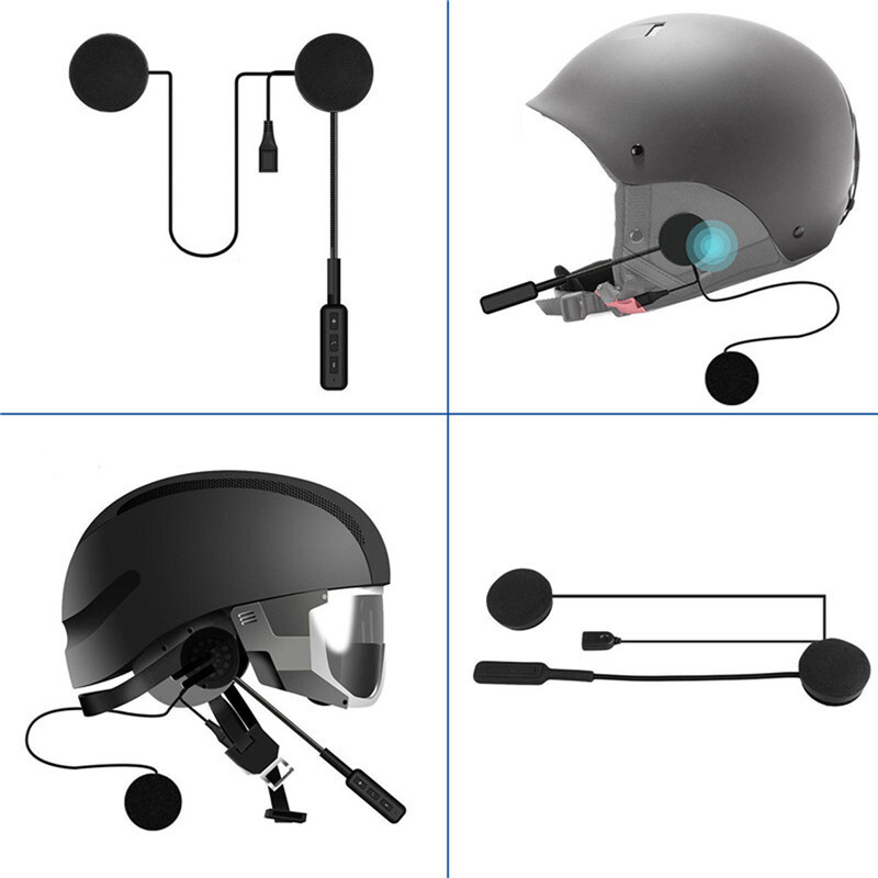 Bluetooth 5.0 Motorcycle Helmet Headset Wireless Stereo Earphone Speak Handsfree