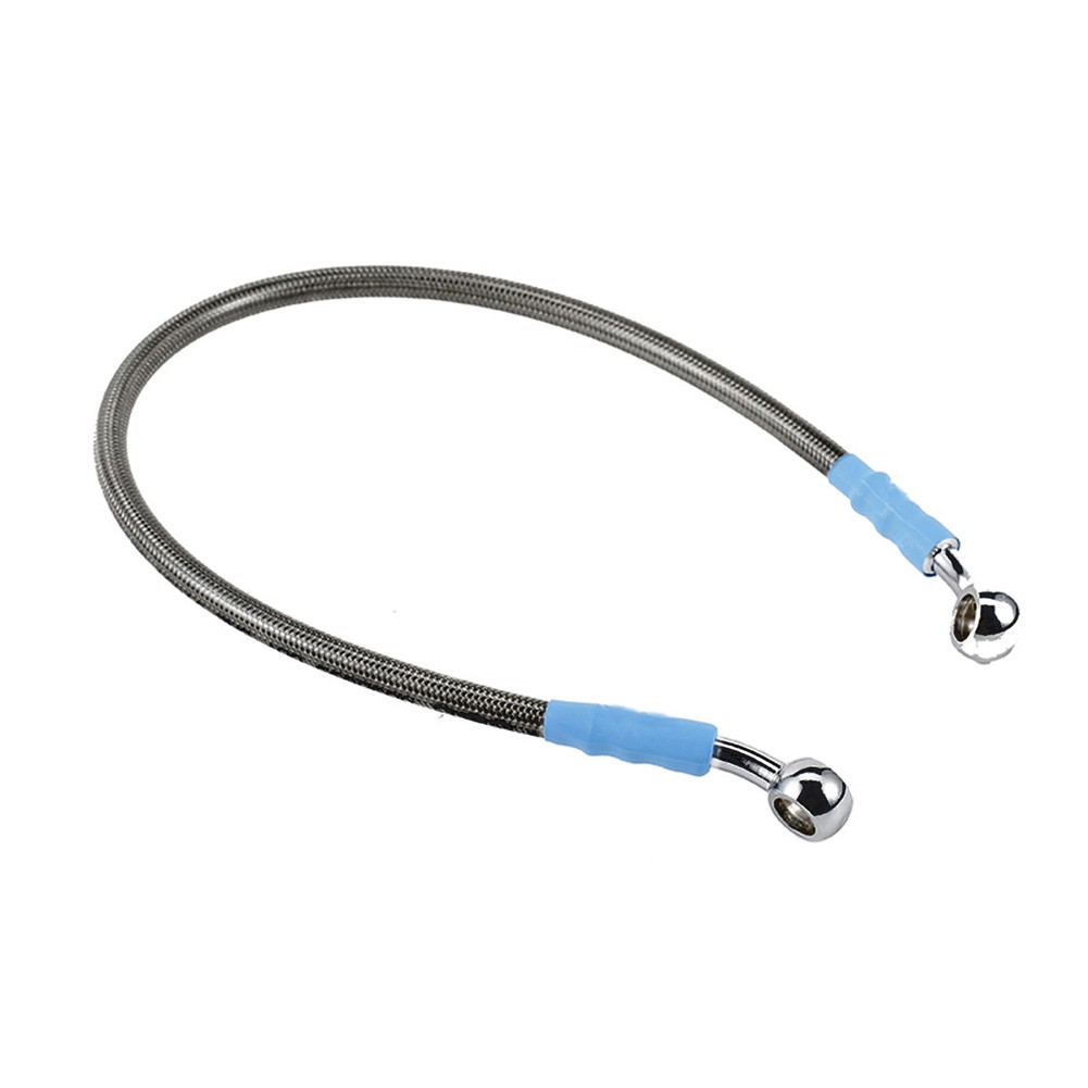 45cm Universal Motor Braided Brake Clutch Oil Hose Stainless Line Banjo Pipe