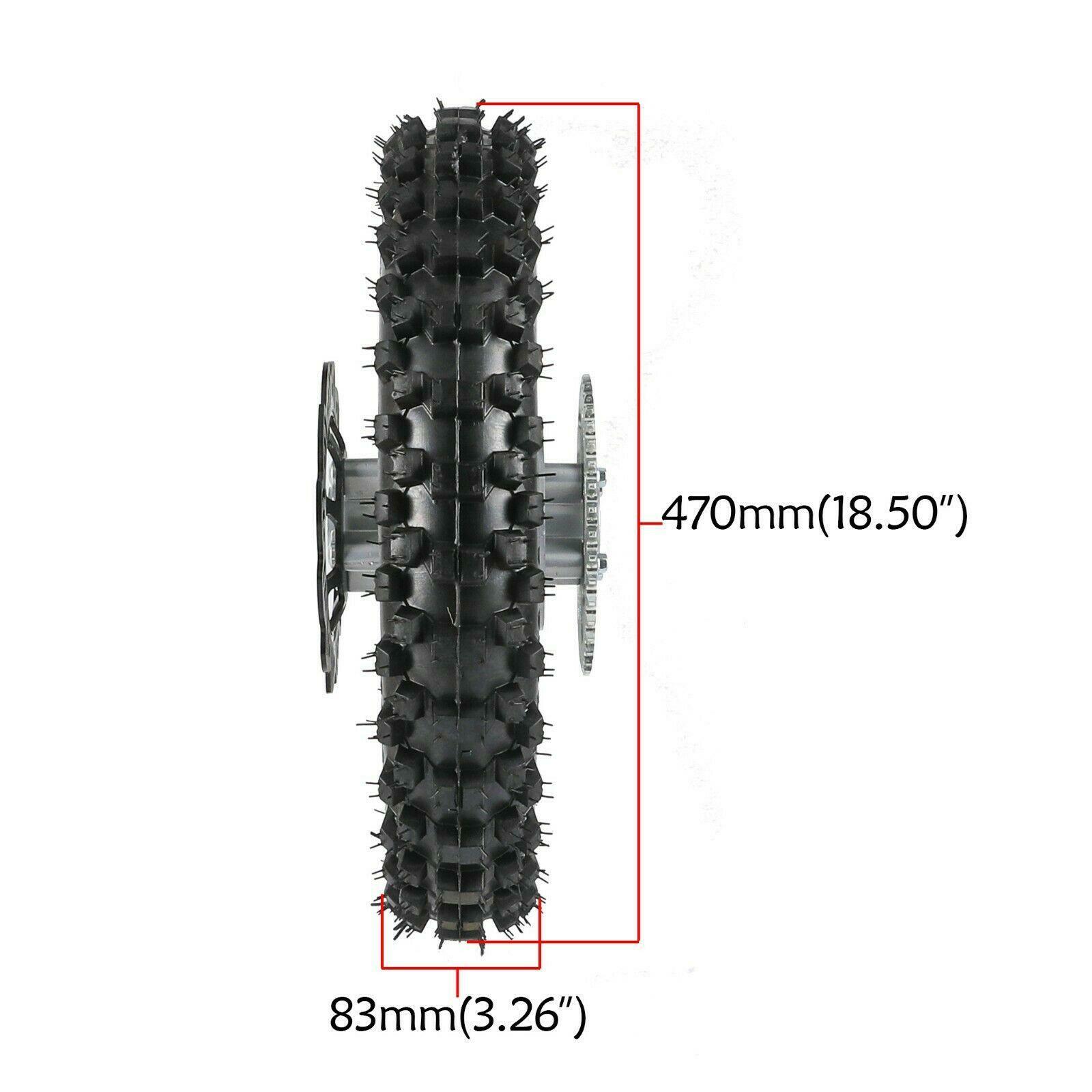 12″ Rear Wheel Rim 80/100-12 For SSR Pit Dirt Bike 50/70/90/110/125/140cc