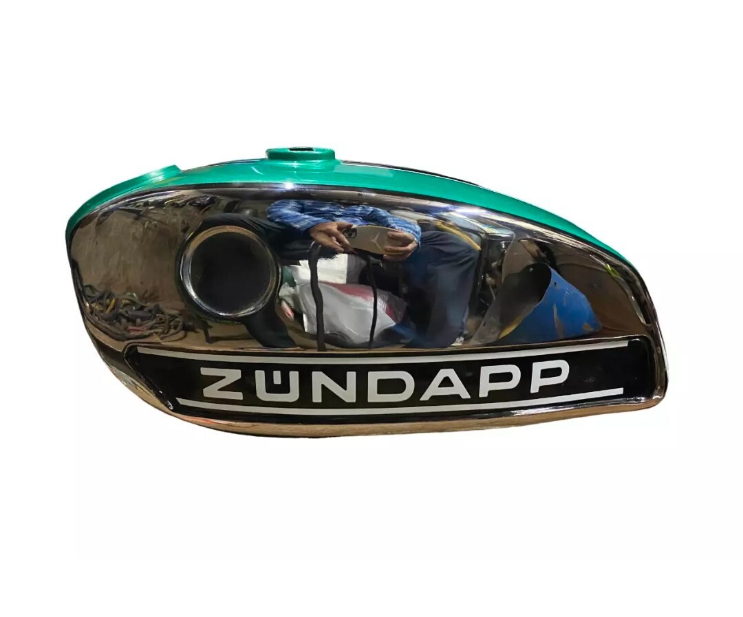 Fits Zündapp KS 50 GTS C 50 KS 80 5x. Type 530/529 Chrome Green Petrol Tank