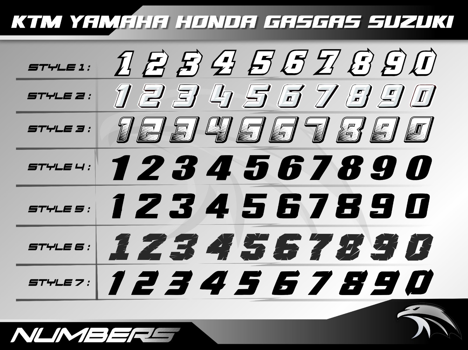 Raptor 250 Graphics Kit for Yamaha ATV – All-Year Compatible Custom Stickers