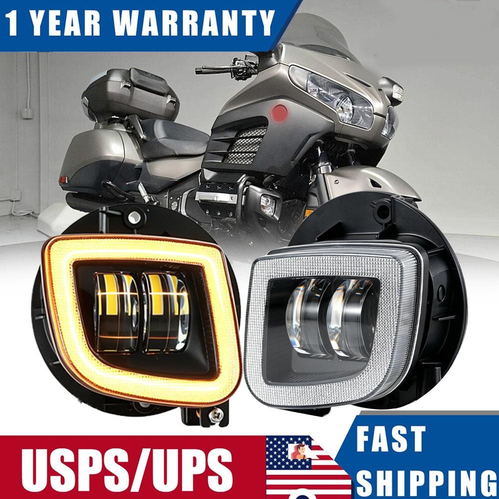 Rectangular LED Fog Lights Fit For Honda Goldwing 1800 2012-2017 F6B 2013-2017