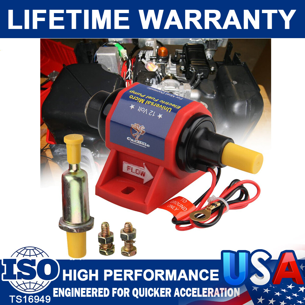 Universal Electric Inline Fuel Pump Carburetor 4-7 PSI 35 GPH Gas Diesel Alcohol