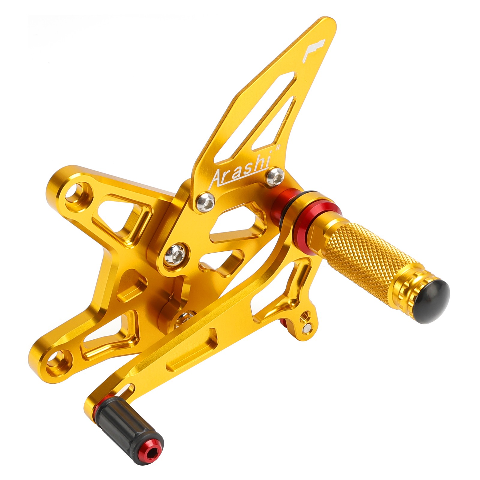 ALU GOLD ADJUSTABLE REAR SET REARSET FOR KAWASAKI ZX636 NINJA ZX-6R 2024-2025