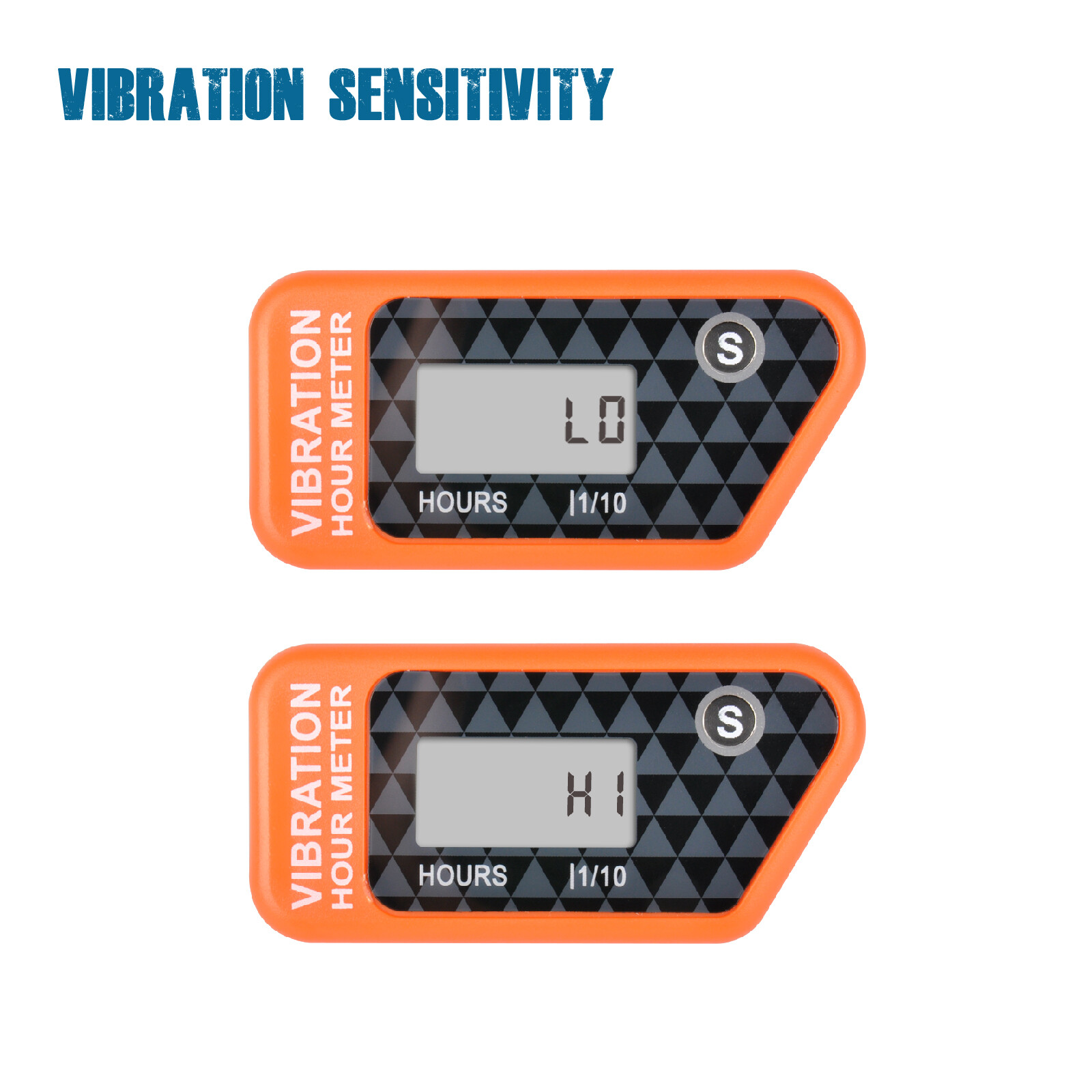 Runleader Digital Self Powered Hour Meter,Vibration Activated Maintenance Remind