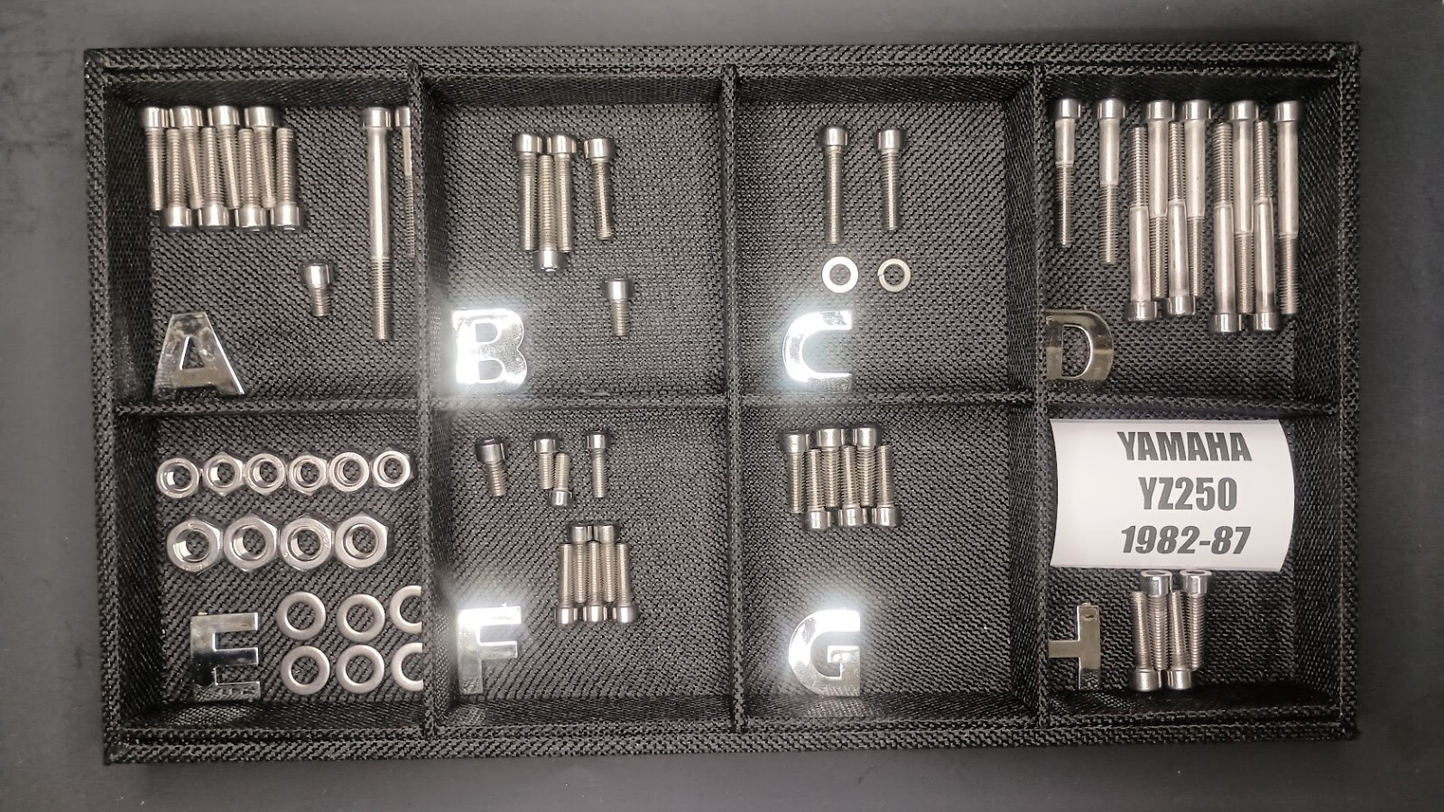 Yamaha YZ250 YZ 250 1982 1987 Polished Stainless Bolts Screw 1983 1984 1985 1986