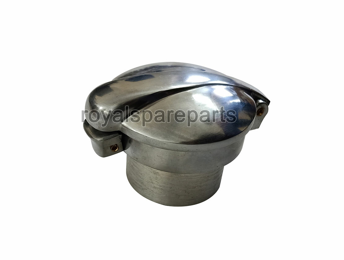 Monza Petrol Tank Alloy Flip Cap With Alloy Filler Neck Cafe Racer AJS BSA 2.5″