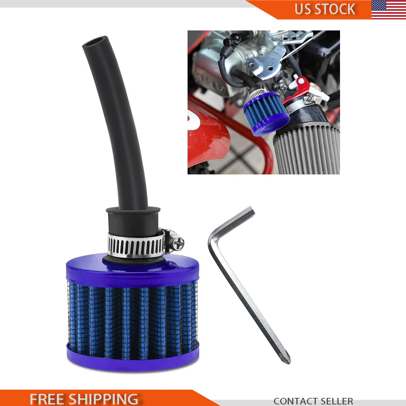 Air Filter Valve Cover Breather Filter and Exhaust Pipe Kit Predator Color: Blue