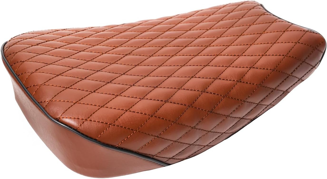Brown Diamond Stitch Retro Seat Cover For Coleman CT200U-EX 196cc Mini Bike